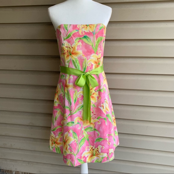 Molly B Dresses & Skirts - •Molly B.• Preppy Floral Strapless Dress - Size 8